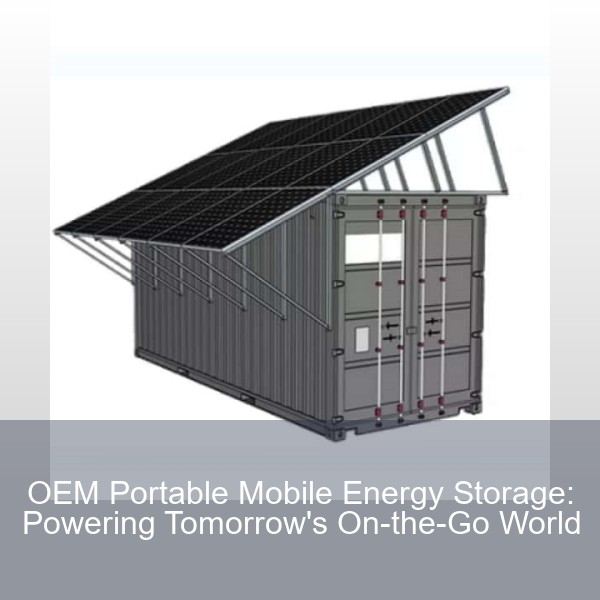 OEM Portable Mobile Energy Storage: Powering Tomorrow's On-the-Go World